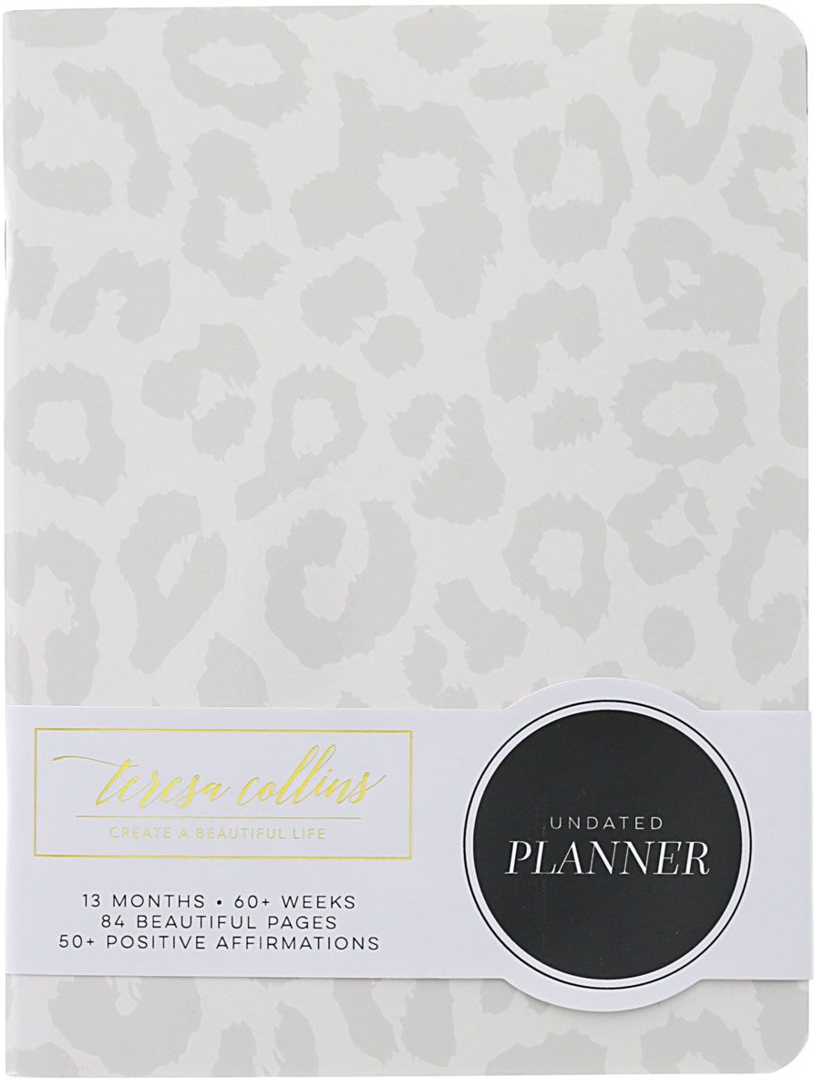Np6x8-1010 White Leopard - Personal & Travel Planner, 6 X 8 In.