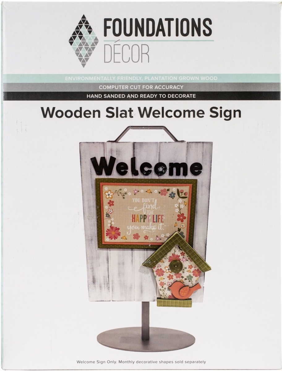 27582 Slat Welcome Sign