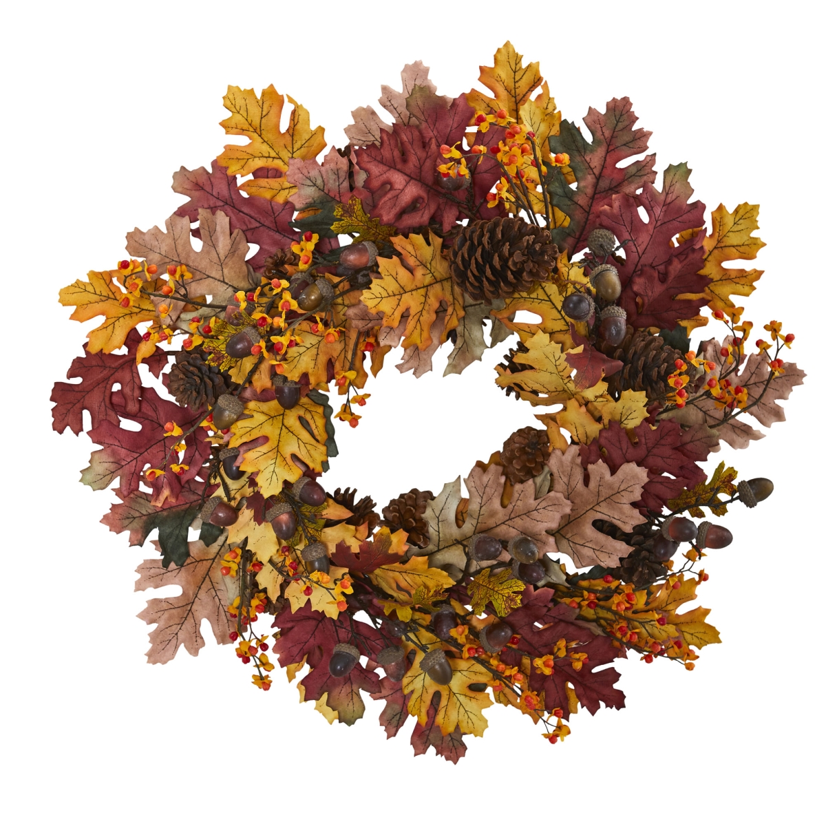 24 In. Oak Leaf, Acorn & Pine Wreath