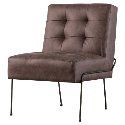 9900018-277 James Pu Leather Chair, Devore Brown