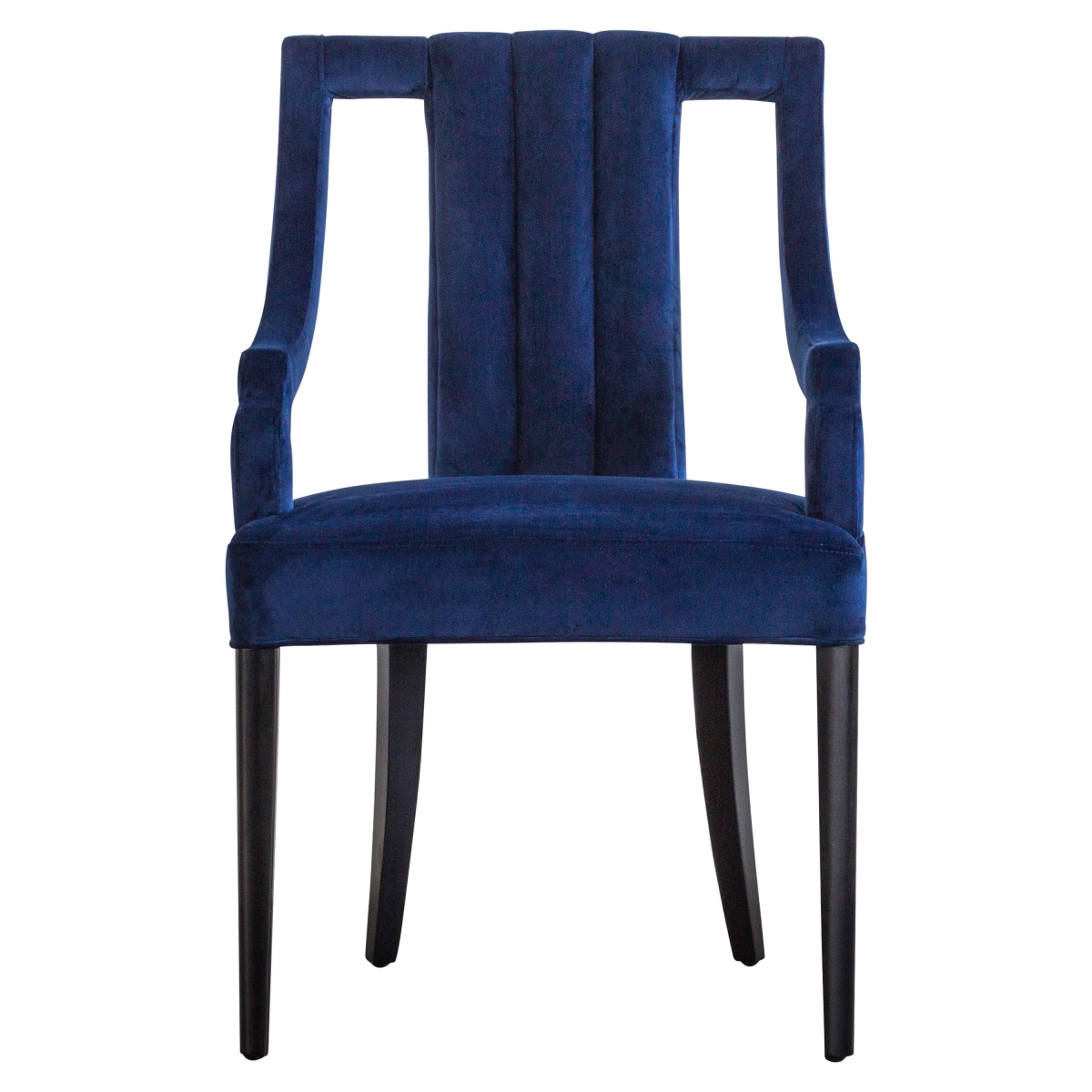 9900033-333 Viola Velvet Fabric Klismos Chair - Dulce Blue - 23 X 26.50 X 37 In.