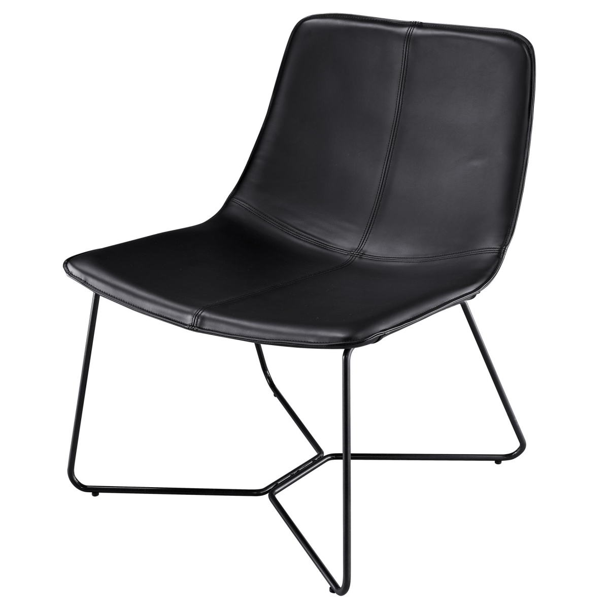 9300077-534 Zuma Kd Pu Accent Chair, Mission Black