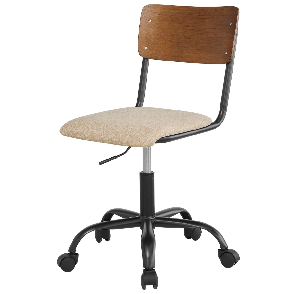 9300101-532 Kenneth Kd Fabric Office Chair, Walnut & Penta Linen