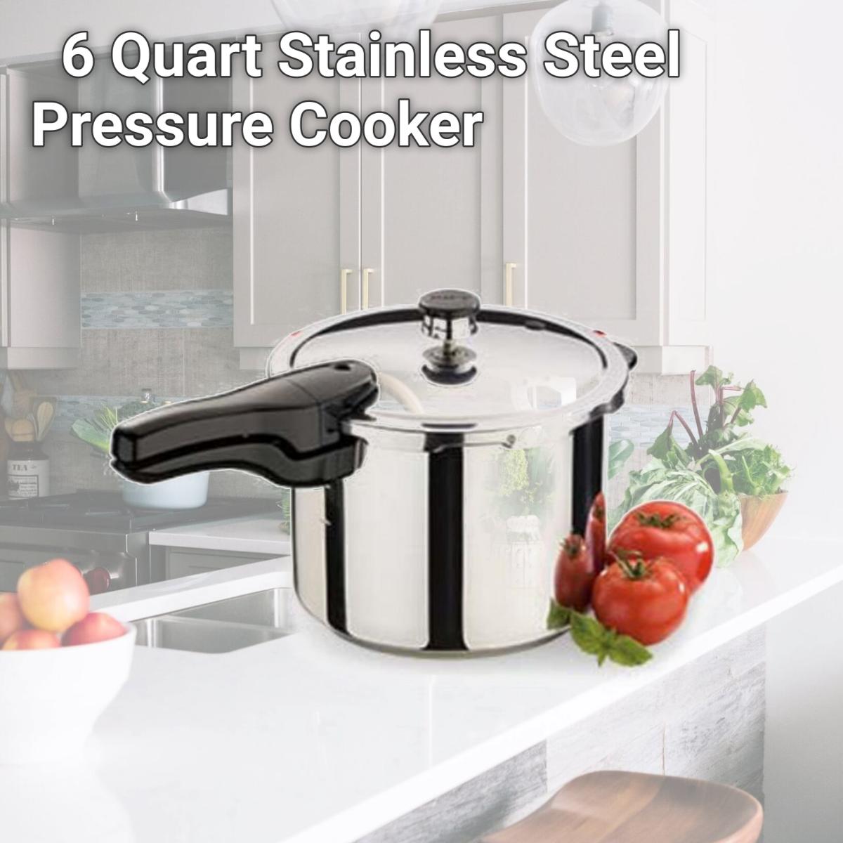 Picture of National Presto Industries 01362 6 Quart Stainless Steel Pressure Cooker