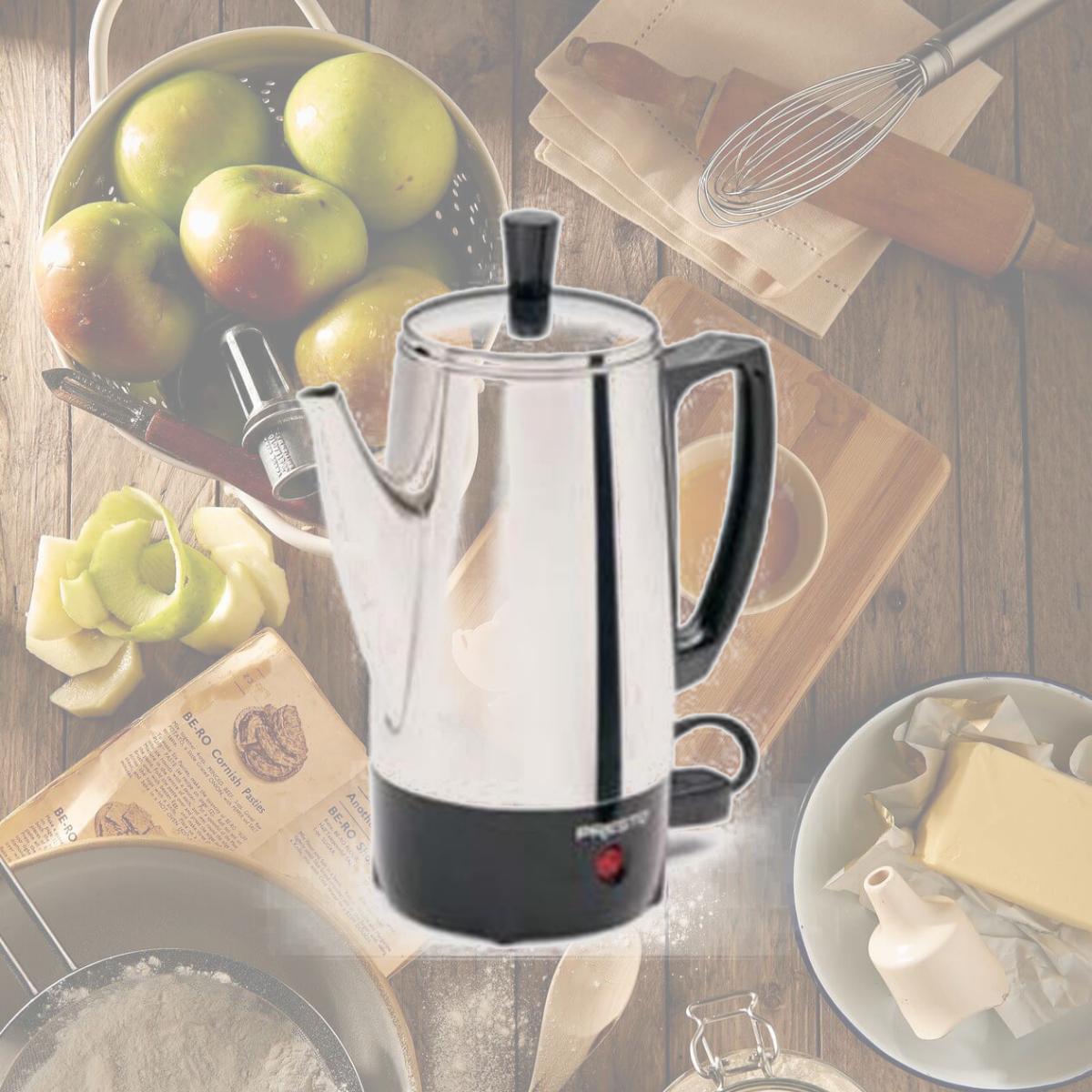 Picture of National Presto Industries 02822 6 Cup Stainless Steel Coffee Maker