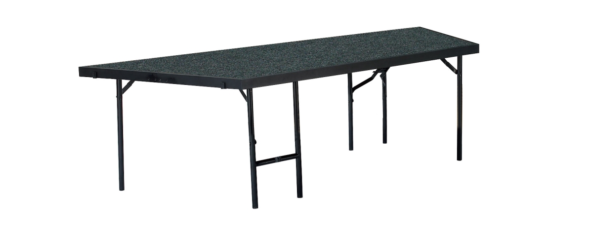 Sp4824c-04 Stage Pie Compatible With A 4 Ft. X 8 Ft. X 24 In. Stage, Blue Carpet