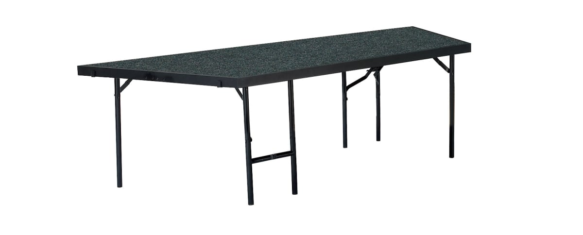 Sp3624c-10 Stage Pie Compatible With A 3 Ft. X 8 Ft. X 24 In. Stage, Black Carpet