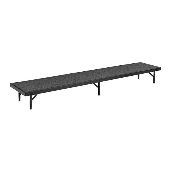 Rt8c-02 18 X 60 X 8 In. Tapered Standing Choral Riser, Grey Carpet