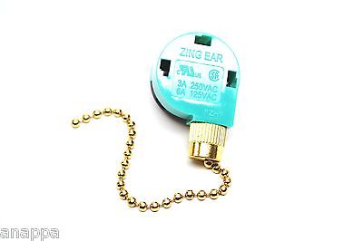 Zing Ear Pull Chain Switch 3 Speed