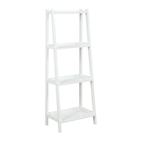 2025-wht Dunnsville 4-tier Ladder Shelf - White
