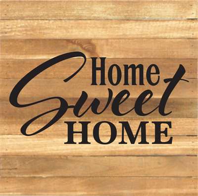 Re1066n 14.5 X 14.5 In. Home Sweet Home Pallet Wood Art Sign - Natural