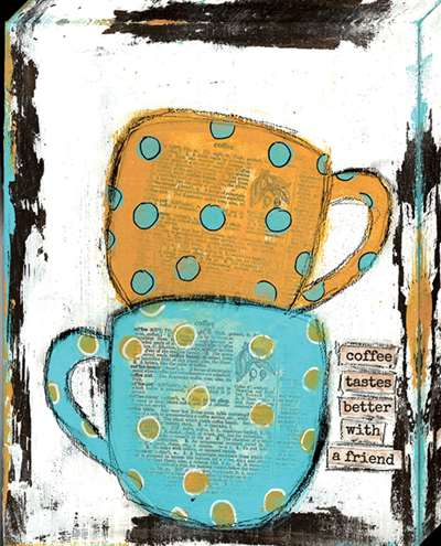 Cv1022-1114 11 X 14 In. Coffee Iii Canvas Gallery Wrapped Art Print