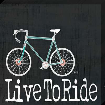 Cv1046-1111 11 X 11 In. Live To Ride Canvas Gallery Wrapped Art Print