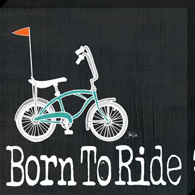 Cv1047-1111 11 X 11 In. Born To Ride Canvas Gallery Wrapped Art Print