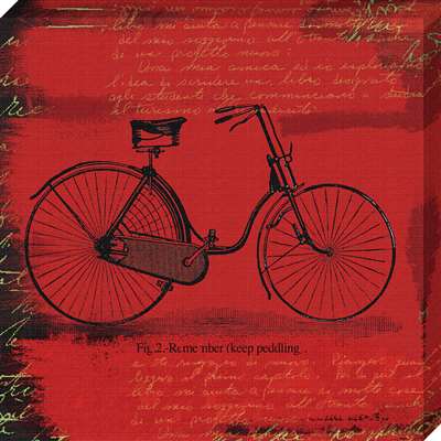 Cv1070-1111 11 X 11 In. Bicycle I Canvas Gallery Wrapped Art Print