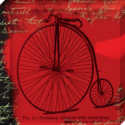 Cv1071-1111 11 X 11 In. Bicycle Ii Canvas Gallery Wrapped Art Print