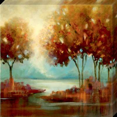 Cv1072-1111 11 X 11 In. Fall River I Canvas Gallery Wrapped Art Print