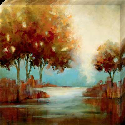 Cv1074-1111 11 X 11 In. Fall River Ii Canvas Gallery Wrapped Art Print