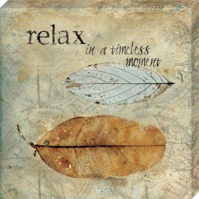 Cv1076-1111 11 X 11 In. Relax Canvas Gallery Wrapped Art Print