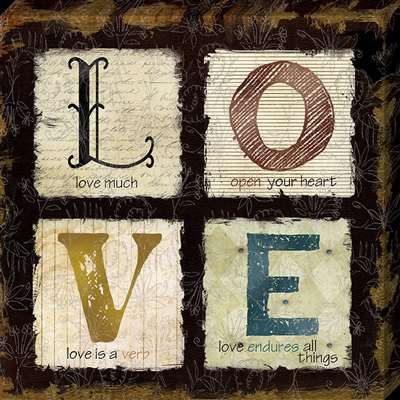 Cv1096-1111 11 X 11 In. Love Much Canvas Gallery Wrapped Art Print