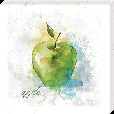 Cv1130-1111 11 X 11 In. Fresh Apple Canvas Gallery Wrapped Art Print
