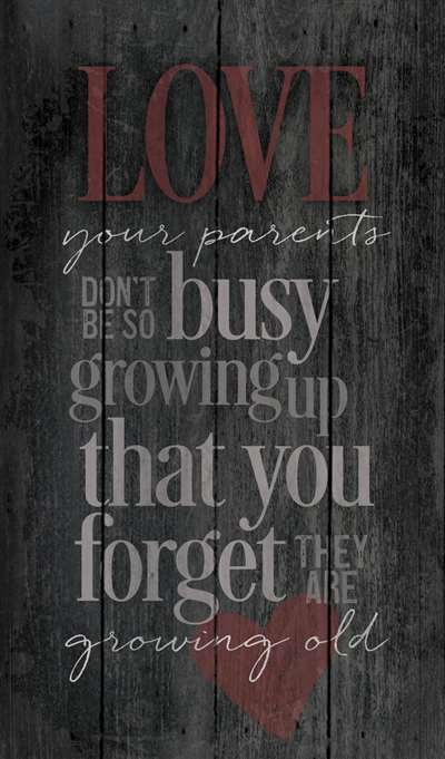 Pa1017 14 X 24 In. Love Your Parents Wood Pallet Design Wall Art Sign