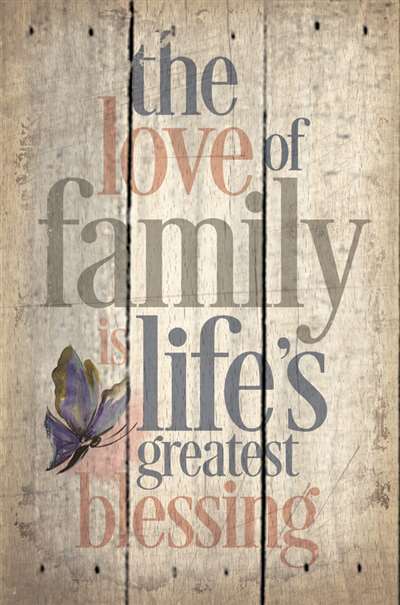 Pa1021 10.5 X 16 In. The Love Of A Family Is Wood Pallet Design Wall Art Sign
