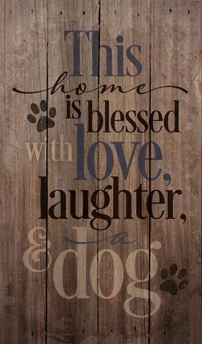 Pa1025 14 X 24 In. This Home Is Blessed With Wood Pallet Design Wall Art Sign
