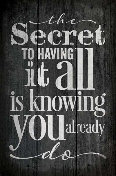 Pa1030 10.5 X 16 In. The Secret To Having It All Wood Pallet Design Wall Art Sign