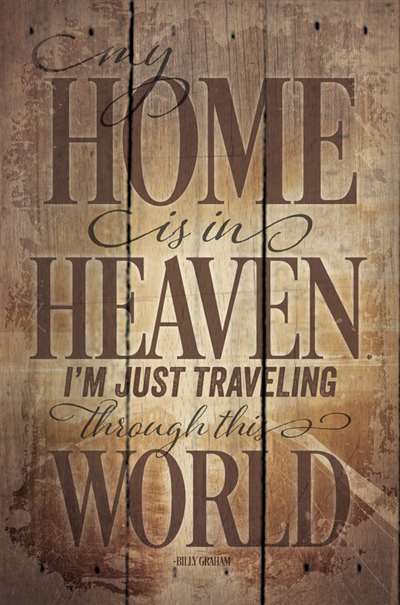 Pa1041 10.5 X 16 In. My Home Is In Heaven Wood Pallet Design Wall Art Sign