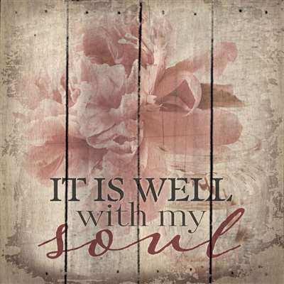 Pa1052 14 X 14 In. It Is Well With My Soul Wood Pallet Design Wall Art Sign