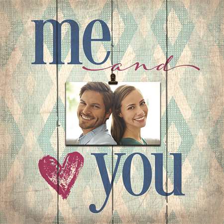 Pa1058 14 X 14 In. Me & You Wood Pallet Design Wall Art Sign