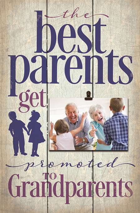 Pa1059 10.5 X 16 In. The Best Parents Get Promoted E Wood Pallet Design Wall Art Sign