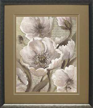 N1833 24 X 28 In. Scripted Beauty Ii Framed Floral Art Print