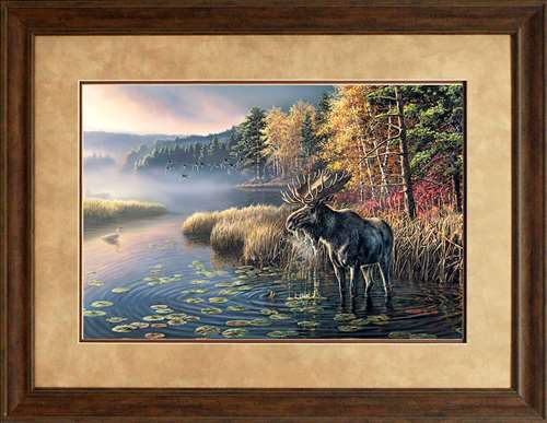 N2124 27 X 27 In. Canoe Country Framed Art Print