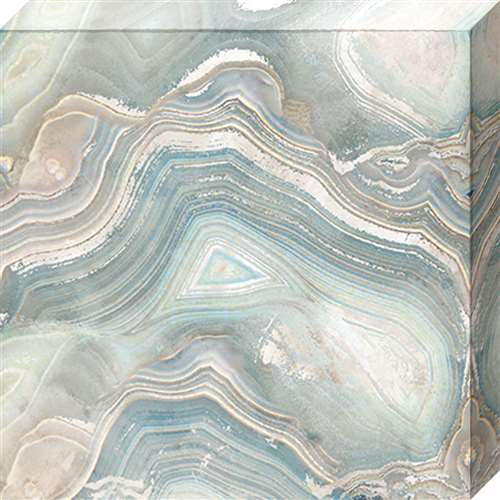 Nc1092 20 X 20 In. Blue Agate I Canvas Gallery Wrapped Art Print