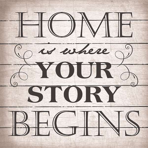 La1043 10.5 X 10.5 In. Home Is Where Your Story Begins Wood Pallet Art Sign