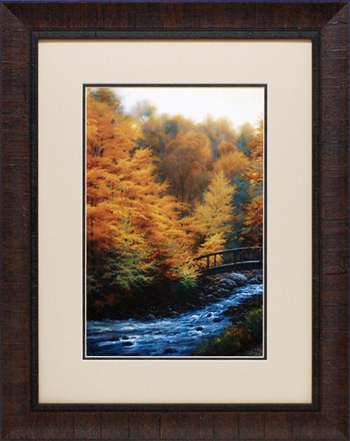 N1190 23 X 29 In. Autumn Stream Framed Landscape Art Print