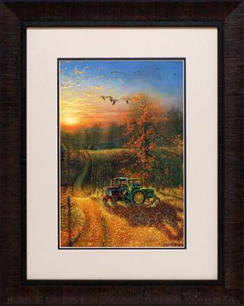 N1194 23 X 29 In. Harvest Break Framed Landscape Art Print