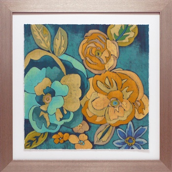 N1669 28 X 28 In. Trousseau Chintz Iii Framed Floral Art Print