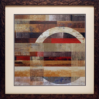 N1710 33 X 33 In. Industrial I Framed Abstract & Contemporary Art Print