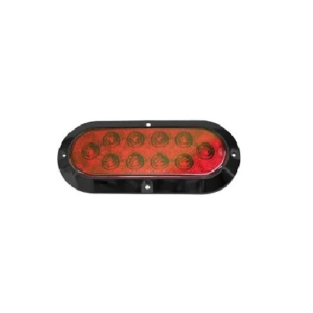 3005.3248 6 In. Led Oval Tail Light, Red
