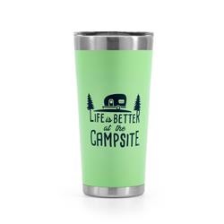 126.3063 20 Oz Life Is Better At The Campsite Tumbler, Green