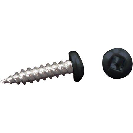 1104.1087 1.5 In. Black Finish No. 8 Pan Head Screw - Pack Of 50