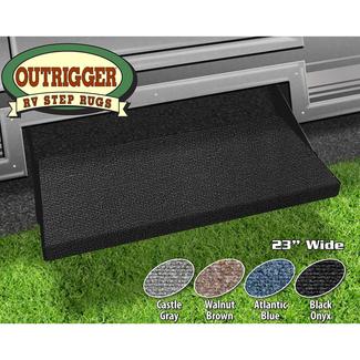 1217.1157 23 In. Outrigger Rv Step Rug, Black Onyx