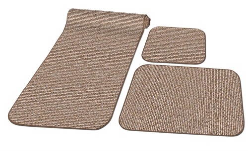 0142.1800 Decorian 3 Piece Rv Rug Set, Butter Pecan