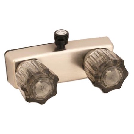1209.1201 4 In. Personal Shower Valve, Nickel With Smoked Crystal Handles