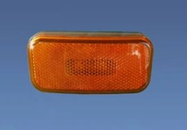 1304.1336 Rounded Corner Led Clearance Light, Red With Black Base