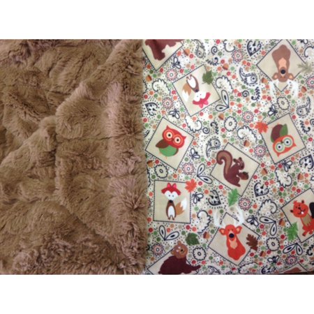 0127.7022 50 X 60 In. The Throw Picnic Blanket, Cozy Critters