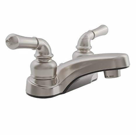 1207.1725 4 In. Lavatory Faucet, Chrome - 2 Handle Teapot